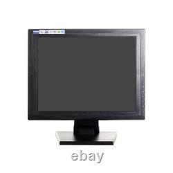 15 Touch Screen Mointor USB LCD VGA Monitor with POS Stand FOR Retail Restaurant