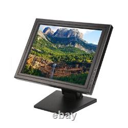17 LCD Touch Screen Monitor Display USB Multimedia VGA for Restaurant Retail Ba