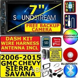 2006-15 CHEVY GMC SILVERADO SIERRA SAVANA CD/DVD BLUETOOTH US With FREE BACKUP CAM