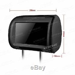 2X9Digital LCD TFT Touch Screen Headrest DVD Player Pillow Monitor FM/IR/USB