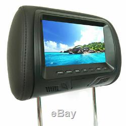 2 pcs 7 TFT LCD Screen Car Pillow Headrest Monitor