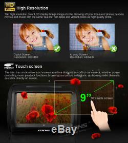 2 x 9 TFT LCD Touch Screen Car Headrest DVD Player Pillow Monitor Zipper Covers