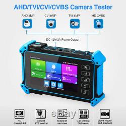 5 Inch 8MP CCTV Tester Monitor Touch Screen ONVIF POE PTZ HD OUT Portable Audio