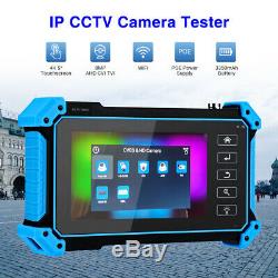 5 Inch 8MP CCTV Tester Monitor Touch Screen ONVIF POE PTZ HD OUT Portable Audio