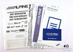 Alpine Ine-nav-60hdmi (w960hdmi) 6.1 DVD CD Bluetooth Gps Navigation Receiver
