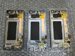 Brand New Samsung Galaxy S10 Plus LCD Digitizer Frame G975 White / Black / Blue