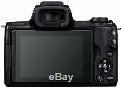 Canon EOS M50 3 Inch LCD 24.1MP 4K WiFi Built in Flash Vlogger Kit Black