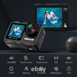 DUAL SCREEN ACTION CAMERA 4K 60fps 20mp Keelead K80 Camera with 2.0 Touch LCD