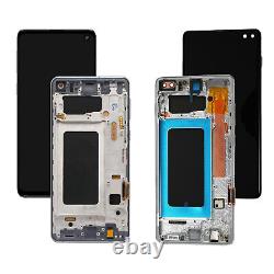 Display Touch Screen LCD Digitizer Frame For Samsung Galaxy S10 S10+ Replacement