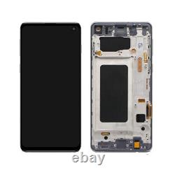 Display Touch Screen LCD Digitizer Frame For Samsung Galaxy S10 S10+ Replacement