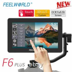 FEELWORLD Type C F6 Plus 5.5 Screen Touch Field DSLR Monitor 3D Lut Waveform