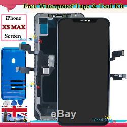 For Apple iPhone XS MAX OLED LCD Touch Screen Display Digitizer Black Frame UK