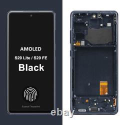 For Samsung Galaxy S20 FE SM-G780 G781 5G AMOLED LCD Display Screen Replacement
