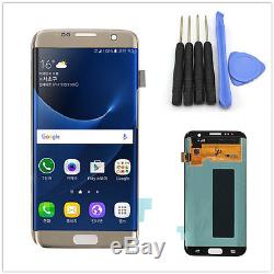 For Samsung Galaxy S7 Edge G935A G935T G935F LCD Screen Digitizer Touch Gold + T
