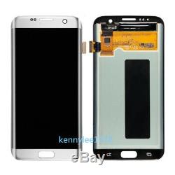 For Samsung Galaxy S7 Edge G935F lcd display touch screen Digitizer silver+cover