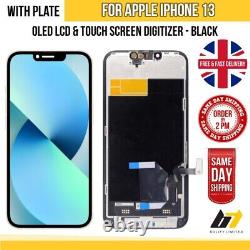For iPhone 13 OLED Touch Screen Display Digitizer Dust Proof Assembly LCD Black