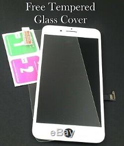 For iPhone 8 Plus Lcd Screen Replacement White Touch Screen Digitizer Front Lens