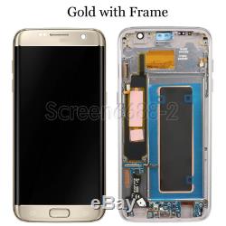 Für Samsung Galaxy S7 Edge G935F LCD Display Touch Screen Bildschirm+Rahmen Gold