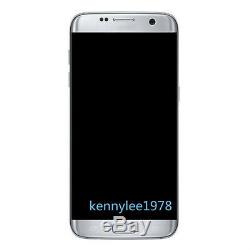 Für Samsung Galaxy S7 Edge SM-G935F LCD Display Touch Screen Rahmen Silber+Cover