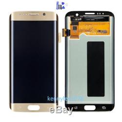 Für Samsung Galaxy S7 Edge SM-G935F LCD Display Touchscreen Digitizer gold+cover
