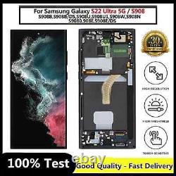 Genuine Genuine OLED Samsung Galaxy S22 Ultra S908 LCD Touch Screen Display