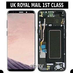 Genuine OLED For Samsung S8 With Frame Screen LCD Touch Digitizer Assembly UK