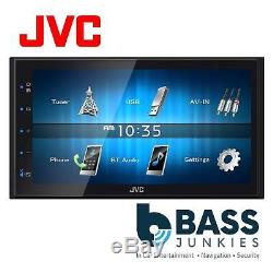 JVC KW-M24BT 6.8 LCD Mechless Double Din Bluetooth USB iPhone Car Stereo Player