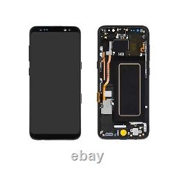 LCD Display For Samsung S8 Touch Screen High Quality Replacement FRAME BLACK