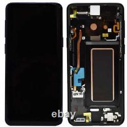 LCD Screen For Samsung Galaxy S9 G960 Black Touch AMOLED Chassis Replacement UK