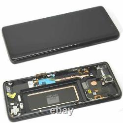 LCD Screen For Samsung Galaxy S9 G960 Black Touch AMOLED Chassis Replacement UK