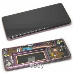 LCD Screen For Samsung Galaxy S9 G960 Purple Touch AMOLED Chassis Replacement UK
