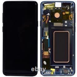 LCD Screen For Samsung Galaxy S9 G965 Blue Touch AMOLED Chassis Part Replacement