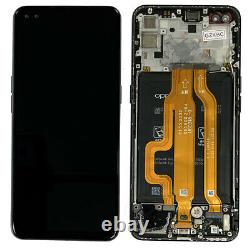 LCD Screen Touch Digitiser Frame Battery For Oppo Reno4 5G Black OEM PULLED