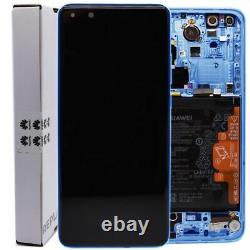 LCD Touch Screen For Huawei Mate P40 Pro Replacement Service Pack Battery Blue