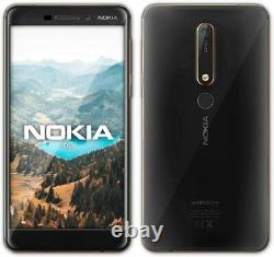 New Nokia 6.1 Black 32GB Dual Sim 5.5 LCD 3GB Ram Android Sim-Free Smartphone