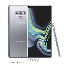 New Samsung Galaxy Note 9 Silver 512GB Android 6.4 LCD 12MP Unlocked Smartphone