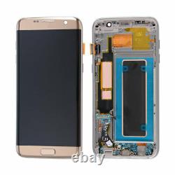 OLED Display LCD Touch Screen Digitizer+Frame For Samsung Galaxy S7 Edge G935F