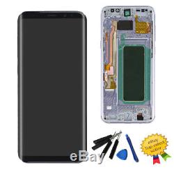 Orchid Gray LCD Display Touch Screen Digitizer +Frame For Samsung Galaxy S8 Plus