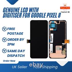 Original Google Pixel 8 NEW LCD Display Touch Screen Black FREE P+P UK