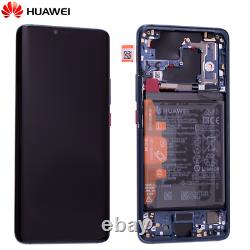 Original Huawei Mate 20 Pro LCD Display Touch Screen Bildschirm Rahmen Akku Blau