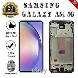 Original Screen for Samsung A54 5G LCD Display Touch Screen Assembly + Frame
