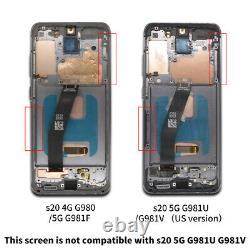 Replacement OLED LCD Touch Screen + Frame For Samsung S20/S20 FE/S20+/S21 Ultra