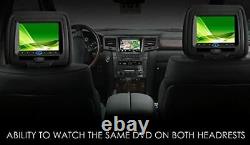 SONIC 2X7 Digital LCD TFT Screen CAR Headrest DVD Player Pillow Monitor, HR7A