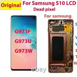 Samsung Galaxy S10, SM-G973F LCD Screen Display s10 Digitizer with Frame? REF41