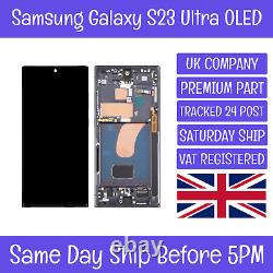 Samsung Galaxy S23 Ultra SM-S918 OLED LCD Screen Display Touch Digitizer + Frame