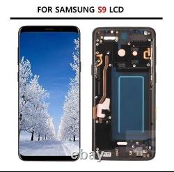 Samsung Galaxy S9 G960f LCD Touch Screen Display Original Black With Frame