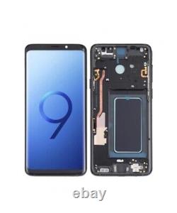Samsung Galaxy S9 G960f LCD Touch Screen Display Original Black With Frame