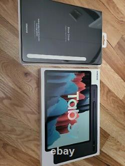Samsung Galaxy Tab S7 512 GB, Wi-Fi, 11 in Black and Samsung book cover