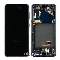 Samsung S21 LCD Display Touch Screen Digitizer & Frame G991 Replacement Black