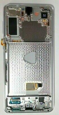 Samsung galaxy S21 Plus 5G Silver LCD Touch Screen Digitizer Frame G996 OEM NEW